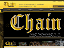 Tablet Screenshot of chainbaseball.com